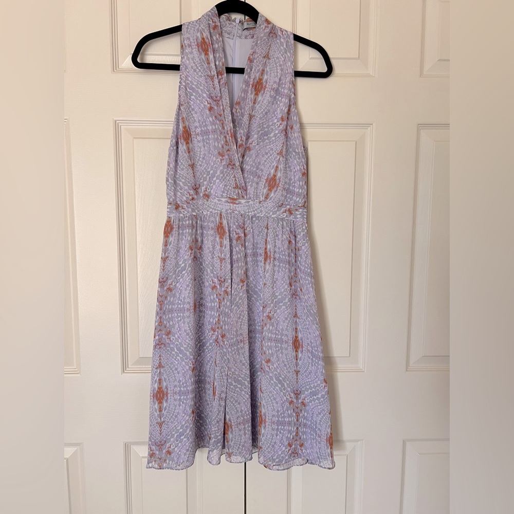 Chic Halter Dress with Pattern